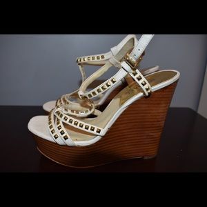 Michael Kors Alexi Wedge Sandal in White